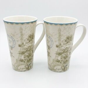 NEW w/o Box 222 Fifth Parisian Mug Lot x 2